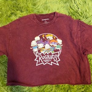 Vintage Rugrats graphic tee crop top XL